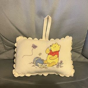 Vintage Pooh Bear Music Box Pillow 5inches by 8 inches